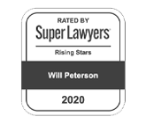 Rated by Super Lawyers Rising Stars | Will Peterson | 2020
